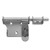 JQK Sliding Bolt Gate Latch- 6 Inch Thickening Stainless Steel Barrel Bolt with Padlock Hole- Interior Door Latches Brushed Finish
