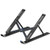 YLR Portable Laptop Stand Aluminium Foldable Notebook Support Laptop Base Holder Adjustable Bracket Computer Accessories-Black