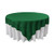 LA Linen Tablcloth Polyester Poplin Square Tablecloth, 90-Inch, Emerald Green