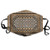 Geometrical Ethnic Eastern Frame with Diagonal Checks Dust Washable Reusable Filter and Mouth Warm Windproof Cotton Face