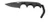 CRKT Compact Fixed Blade Knife: Retail Package Minimalist Black Drop Point Neck Knife - Folts Utility Knife with Stonewashed Blade, G10 Handle & Nylon Sheath 2384KC