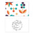 Flower Pixel Plant Paint New Year Festival Greeting Card Bless Message Present