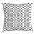 Ambesonne Plaid Throw Pillow Cushion Cover- Monochromatic Diagonal Pattern with Checks and Stripes Dashed Lines Celtic Classic- Decorative Square Accent Pillow Case- 20" X 20"- Black White