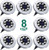 Rishayh Solar Ground Lights- Garden Pathway Outdoor in-Ground Lights with 8 LED -8 Pack White-