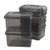 CadineUS Plastic Boxes with Lids- 6 Pack Plastic Storage Bins- F