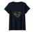 Womens Superman Distressed Camo Shield V-Neck T-Shirt
