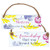 Dicksons A Friendship That Was Meant To Be Yellow Floral 8 x 3 Wood Wall Sign Plaque