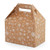 Patterns Gable Gift Boxes - Kraft/White Snowflake Print - 8" X 4-7/8" X 5-1/4" - Package 10