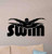 Diuangfoong Swim Wall Decal Swimming Poster Pool Sign Bathroom Decor Swimmer Gift Gym Vinyl Sticker Gift Swim Decor Sport Decals Swim Wall Art S3-215