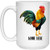 Funny Chicken Rooster Personalized Name Christmas Coffee Mug White 15 Oz