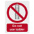 Aluminum Vertical Metal Sign Multiple Sizes Do Not Use Ladder Prohibition OSHA Ansi Red Construction Safety with Border Weatherproof Street 9x12Inches