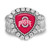 FTH Ohio State Buckeyes Crystal Shield Stretch Ring
