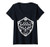 Womens Nintendo Zelda Link's Hylian Shield Distressed Logo V-Neck T-Shirt