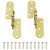 PSCCO 2PCS 180 Degree Flap Hinge Furniture Hardware Dining Table Rotating Hinge Folding Flap Hinge Hinge Cabinet Hinge -with 12 Screws-