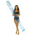 PoolCandy Aqua Glitter Super Noodle - 72" Long Glitterfied Inflatable Float for Beach and Swimming Pool