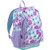 Eastsport Multi Pocket School Backpack- Lavender/Turquoise Floral Print