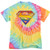 Popfunk Superman Prismatic Shield Tie Dye Adult Unisex T Shirt- Large