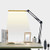 LED Desk Lamp- Metal Swing Arm Table Lamp with Clamp- 3 Color Modes 10 Brightness Levels- Adjustable Eye-Caring Architect Desk Light for Home Office- Black