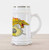 Ambesonne Dragon Beer Stein Mug- Creature with Royal Shield Hero Knight Medieval Times Print- Traditional Style Decorative Printed Ceramic Large Beer Mug Stein- Marigold Pistachio Green
