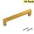 5" Drawer Handles Square Cabinet Knobs Brushed Brass Drawer Pulls - Peaha PHJ12GD128 Gold Kitchen Cabinet Hardware Antique Brass Drawer Knobs 10 Pack