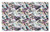 Lunarable Modern Floral Doormat- Grunge Pattern Colorful Geometric Shapes Paint Strokes and Splashes- Decorative Polyester Floor Mat with Non-Skid Backing- 30" X 18"- Off White Multicolor