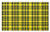 Lunarable Yellow Buffalo Check Doormat- Tartan Pattern Formed with Horizontal and Vertical Stripes- Decorative Polyester Floor Mat with Non-Skid Backing- 30" X 18"- Yellow Charcoal Grey