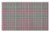 Ambesonne Houndstooth Doormat- Plaid Inspired Traditional Abstract Geometric Repetitive Jagged Checks- Decorative Polyester Floor Mat with Non-Skid Backing- 30" X 18"- Black Red and White
