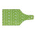Ambesonne Leaves Cutting Board- Simplistic Layout of Fern Leaves with Paint Stains Grunge Monochrome Design- Decorative Tempered Glass Cutting and Serving Board- Wine Bottle Shape- Lime Green White