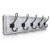 HBCY Creations Rustic Coat Rack - Wall Mounted Whitewash 24" Entryway Coat Hooks - 5 Rustic Hooks, Solid Pine Wood. Perfect Touch for Your Entryway, Kitchen, Bathroom. (Whitewash)