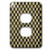 3dRose lsp-210945-6"Black And Gray Checkerboard Pattern 2 Plug Outlet Cover- Multicolor