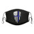 THIN BLUE LINE AMERICAN FLAG SHIELD Men Womens Washable mouth mask Outdoor Unisex Mask