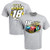 Checkered Flag Sports NASCAR 2021 Kyle Busch 18 Fuel T-Shirt - Gray -X-Large-