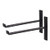 Black Industrial Iron Shelf Bracket 2 Pcs Heavy Duty Wall Mounted Support Brackets L Shape Right Angle Corner Bracket Metal Shelving Support-Floating Bookshelf Bracket-with Screw -Size : 15cm-