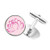 DIYthinker Flower Lotus Flower Pattern Round Button Cuff Clip Stud Cufflinks