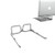 EASTR Laptop Tablet Stand Foldable Portable Ventilated Desktop Laptop Stand Ergonomic Height Angle Adjustable Computer Laptop Stand