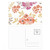 Orange White Flower Plant Paint Postcard Set Birthday Mailing Thanks Greeting Card
