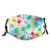 Paint Splatter Colorful Fashion Face Mask With Filter Pocket Washable Face Bandanas Balaclava Print Reusable Fabric Mask With 2 Pcs Filters