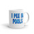 I pee in pools mug swimming pool swimmer joke pee dont pee in the pool gross mug funny mug potty pee jokes toilet humor snarky