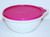 Tupperware Mini Thatsa Bowl 6cup White with Large Tab Pink Seal