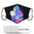 Galaxy Crystal Men Womans with Valve and Filter Masks Washable Reusable-10 Filters-