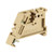 uxcell EW-35 DIN Rail Terminal Blocks End Stopper Bracket Brown for 35mm Width Rail- 10 Pcs