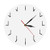 The Geeky Days Simple Modern Wall Clock Redundant Clock Round Decorative Watch Wall Clock Creative Art Decorative Silent Time Clock Wall Art Decor