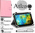 Navitech Pink 360 Rotational Case Cover Compatible with The ANOC 7 inch Quad Core Google Android Tablet