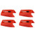 Record Player Needle Phonograph Stylus Turntable Replacement Needle Diamond Stylus Replacement for Turntable Phonograph Vinyl Red 4pcs