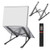 Laptop Stand- Adjustable Aluminum Laptop Computer Stand Tablet Stand-Ergonomic Foldable Portable Desktop Holder Compatible with MacBook Air Pro- Dell XPS- HP- Lenovo More 9.7-17.3 Laptops