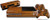 Wood Grain - Oak 01 - Holiday Bundle Decal Style Skin Set fits XBOX One Console- Kinect and 2 Controllers -XBOX SYSTEM SOLD SEPARATELY-