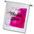 3dRose Thank You with a Pink Watercolor Paint Splotch as Background. - Flags -fl-327769-2-