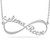 Joelle Jewelry Design 925 Sterling Silver Personalized Eternal Infinity Name Necklace Custom Made with 2 Names