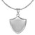 Xusamss Punk Rock Titanium Steel Shield Pendant Necklace-24inches Link Chain