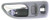 Evan-Fischer Interior Door Handle compatible with Honda Accord 94-97 Front RH Inside Chrome Lt Gray w/Power Window Hole Sedan/Wagon-LX-USA/EX/EX-R/SE-